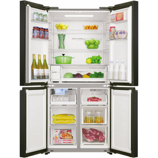 Haier HRF580YPC 507L Quad Door Fridge (Black)