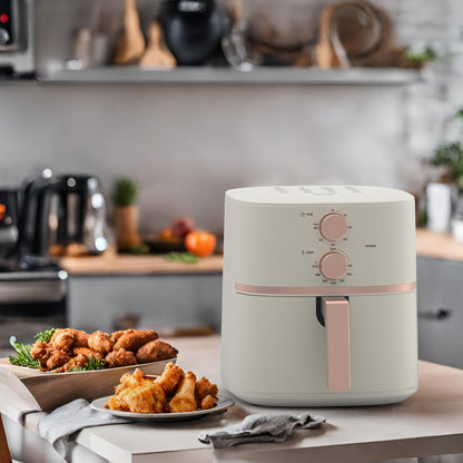 AUSPURE Air Fryer 4.5L, Easy Knob Control with Cookbook