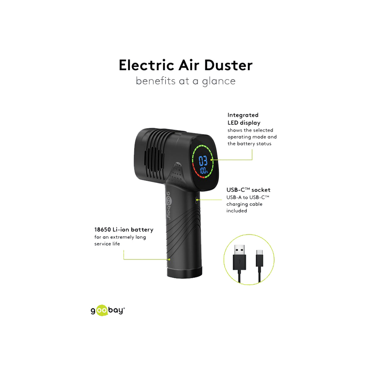 Goobay Electric Air Duster