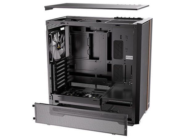 Antec FLUX REAR Wood Trim Tempered Glass ATX Mid-Tower Case