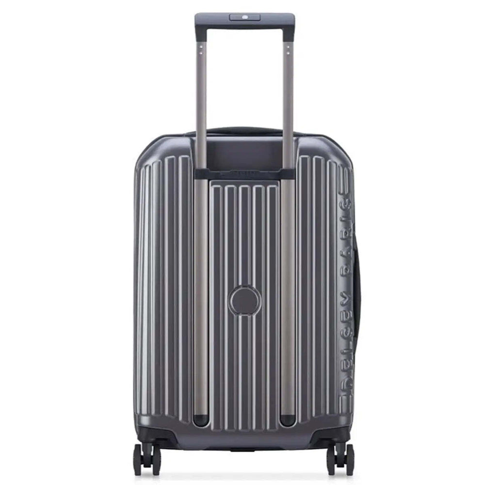 Delsey Securtime Zip 55 cm Top Opening 4-Wheel Expandable Cabin Suitcase - Grey