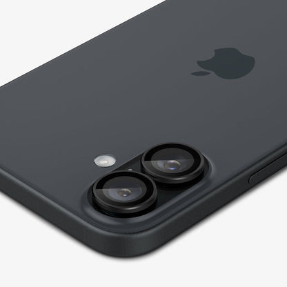 Spigen Apple iPhone 17 EZ Fit GLAS.tR Optik Pro 2PCS Camera Lens Protector - Black
