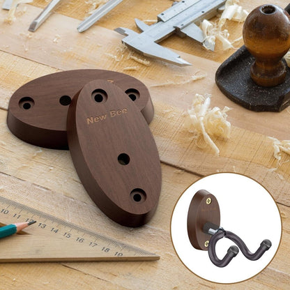New Bee (2-Pack) V-Shaped Guitar Wall Mount Hanger for Acoustic Guitars