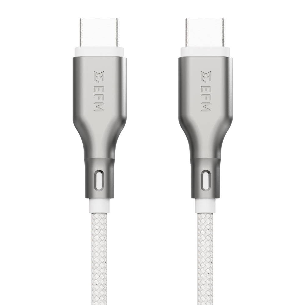 EFM USB-C to USB-C Essential Power 2M Cable (White)