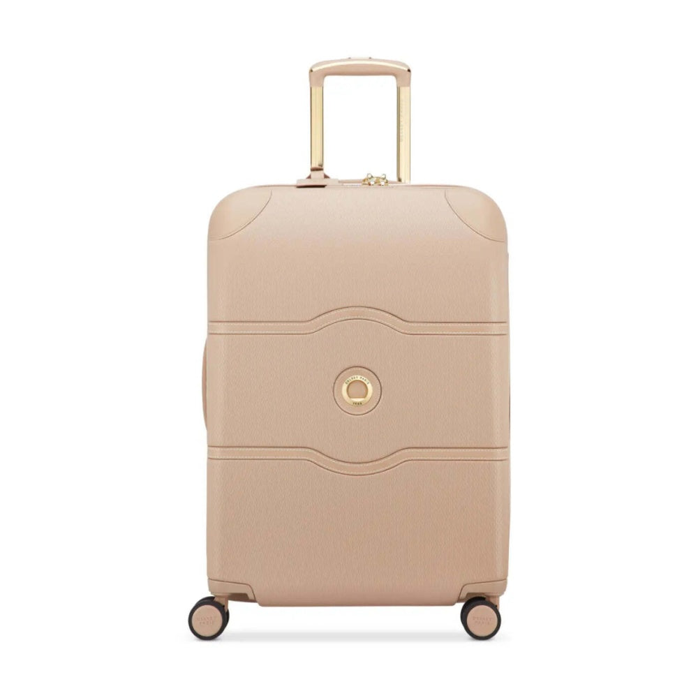 Delsey Luggage Chatelet Air 2.0 4-Wheel Suitcase Beige Rose/Gold 66cm