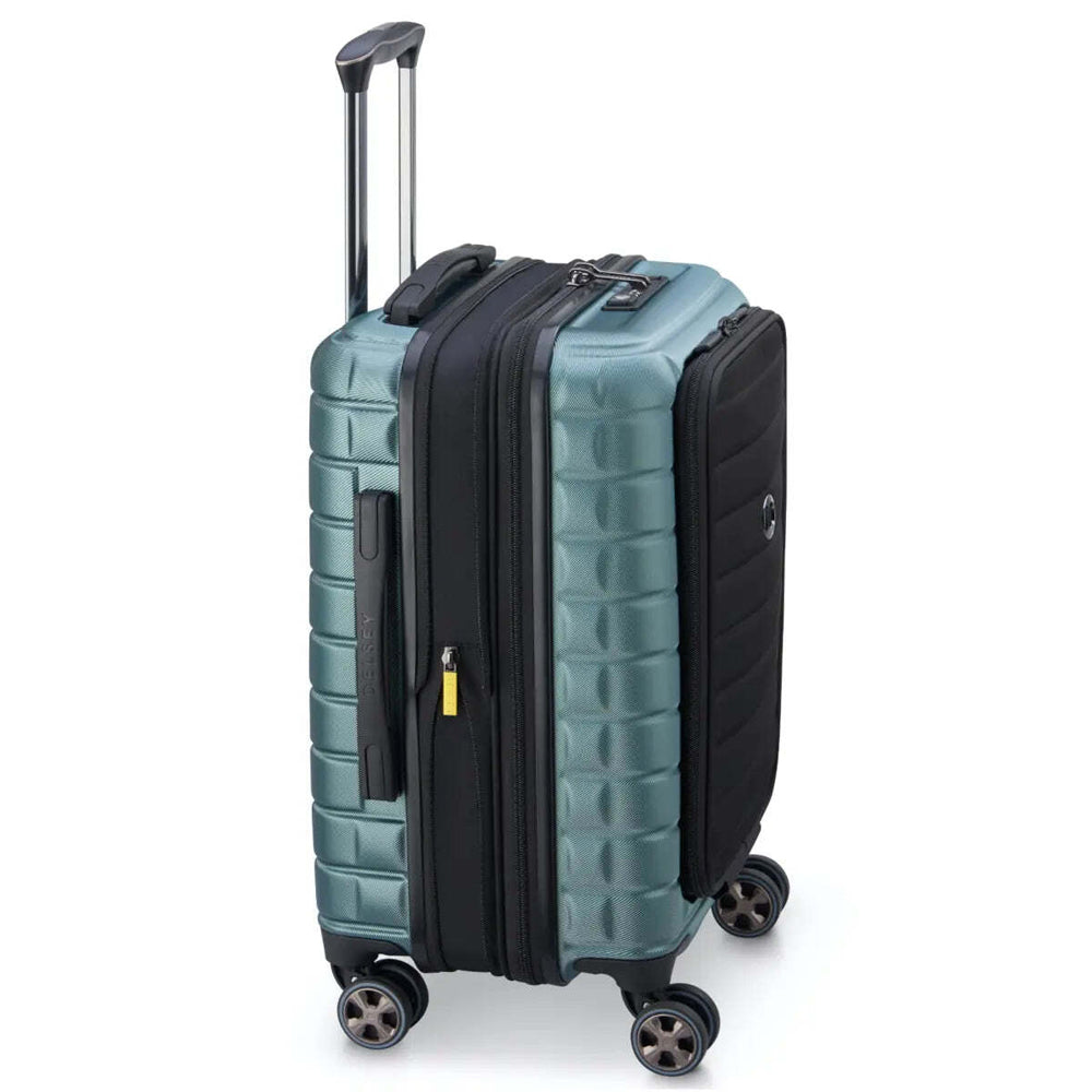 Delsey Shadow 5.0 - 55 cm 15" Laptop Front Loader Cabin Suitcase - Green