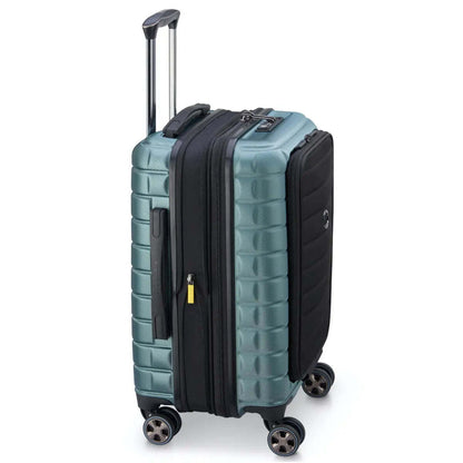 Delsey Shadow 5.0 - 55 cm 15" Laptop Front Loader Cabin Suitcase - Green