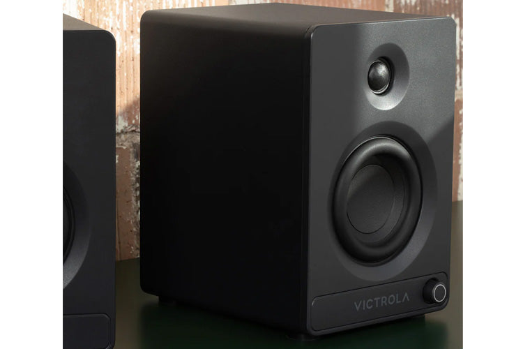 Victrola Tempo Bookshelf Speakers (Black)