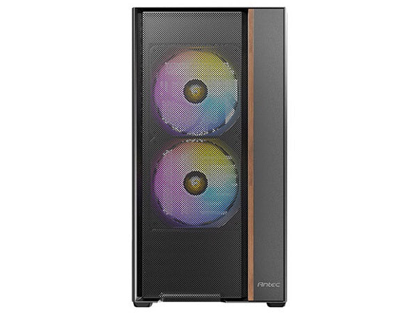 Antec FLUX REAR Wood Trim Tempered Glass ATX Mid-Tower Case