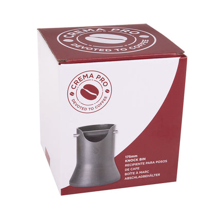 Crema Pro Polypropylene Knock Bin Coffee Grinds Waste Tamper Tube 175mm (Grey)