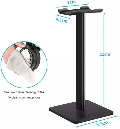 New Bee Headphone Stand with Aluminum Support Bar (Black)