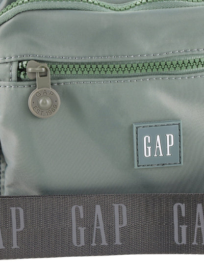 GAP Unisex Nylon Shoulder Crossbody Bag w/ Secure Zip 29x22cm Twig