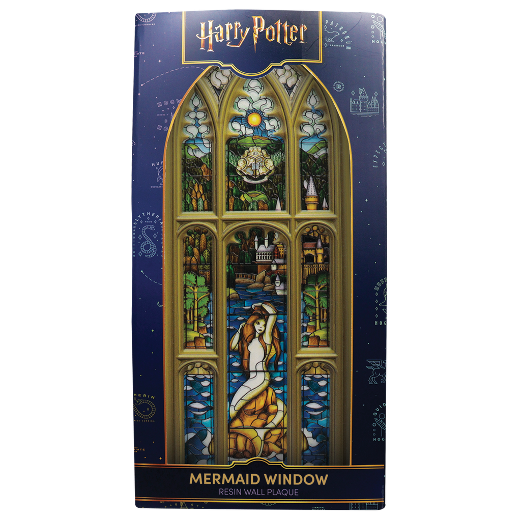 Fanattik Harry Potter Mermaid Stained Glass Window Resin Plaque
