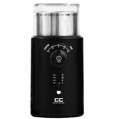 Coffee Culture 200W/24cm Electric 12-Cup Coffee Grinder/Grinding Machine (Black)