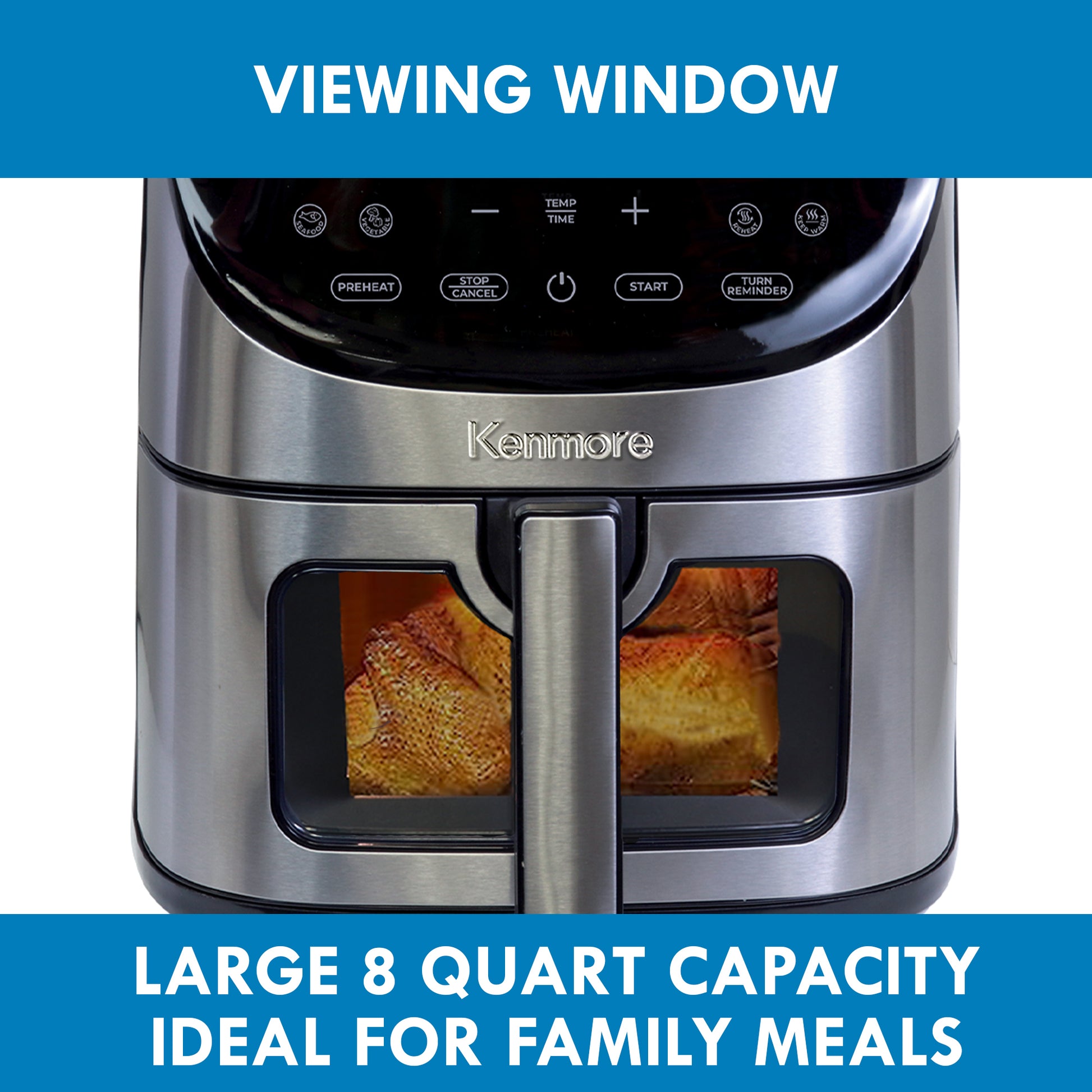 Kenmore Air Fryer 7.8L Stainless Steel