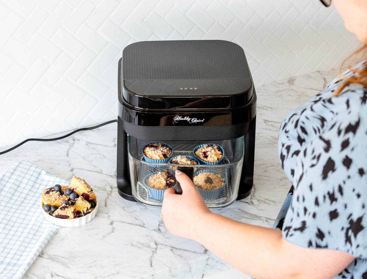 Healthy Choice 6.5L Glass Digital Air Fryer Oven 1200W