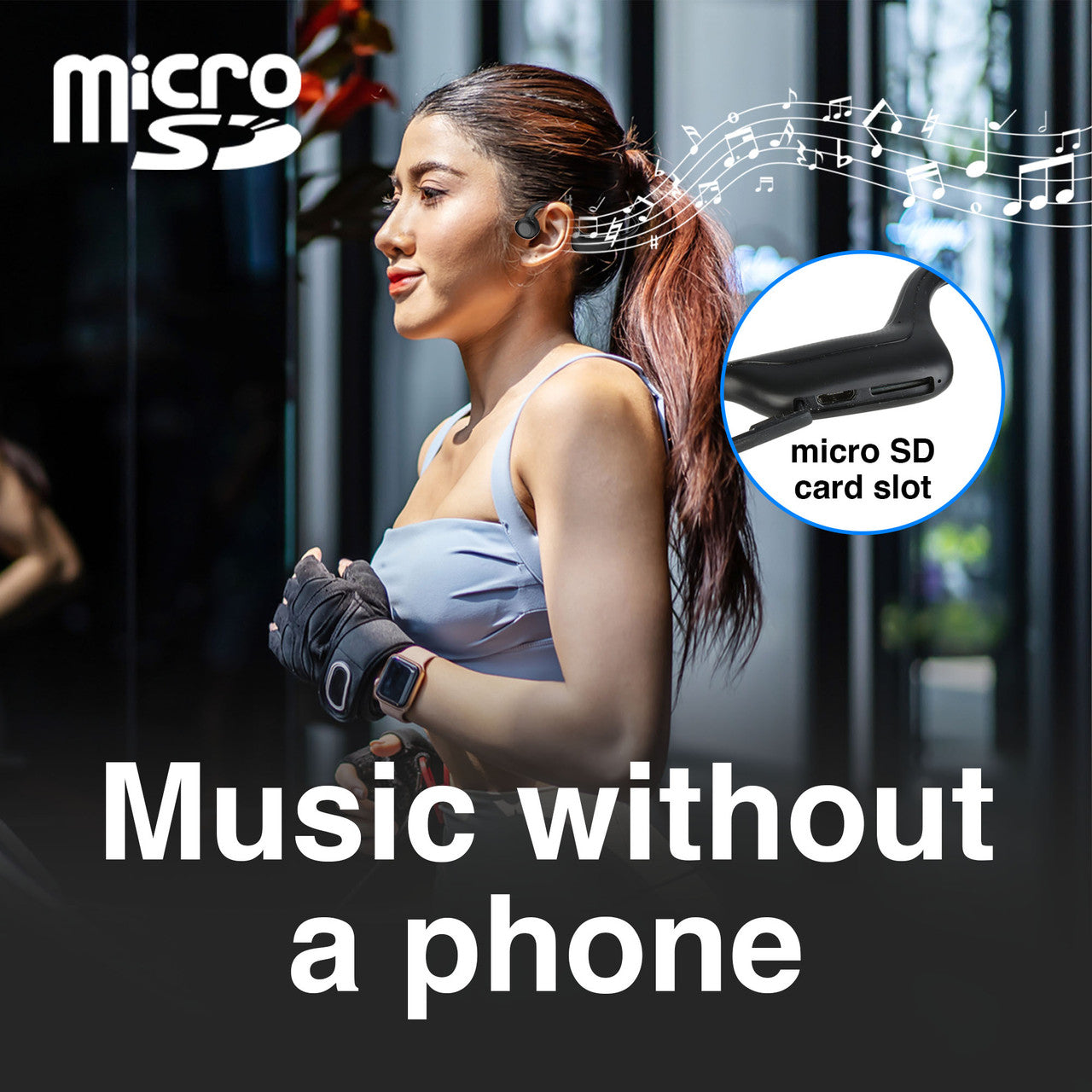 Laser Wireless Open-Ear Earphones (Black)