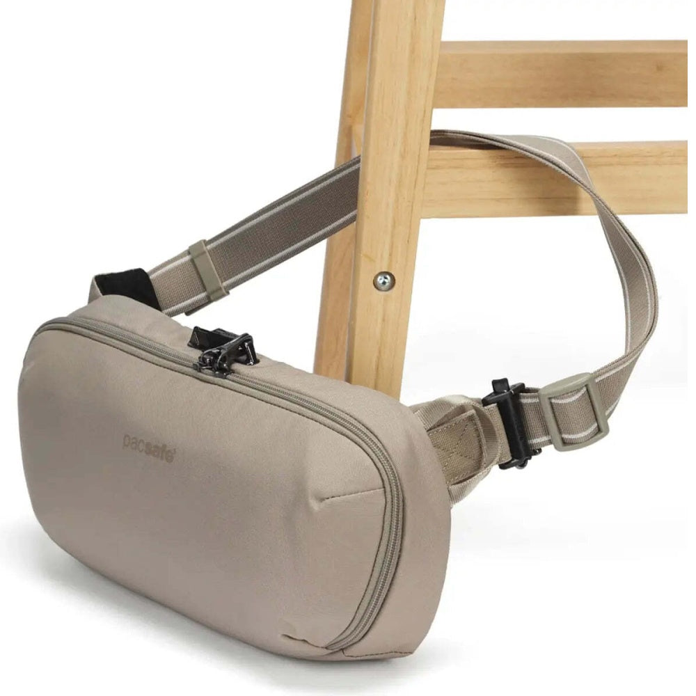 Pacsafe V Urban Anti-Theft RFID Blocking Secure Sling Pack Beige