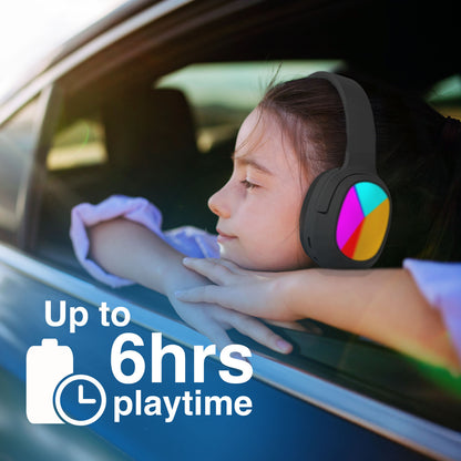 Laser Kids Wireless Headphones – Volume Limited (Black)