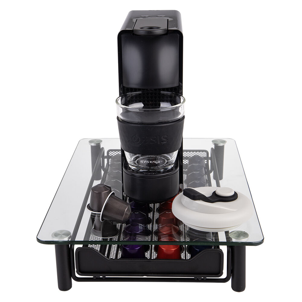 Casabarista Coffee Machine Stand with 36 Capsule Drawer Organiser For Nespresso