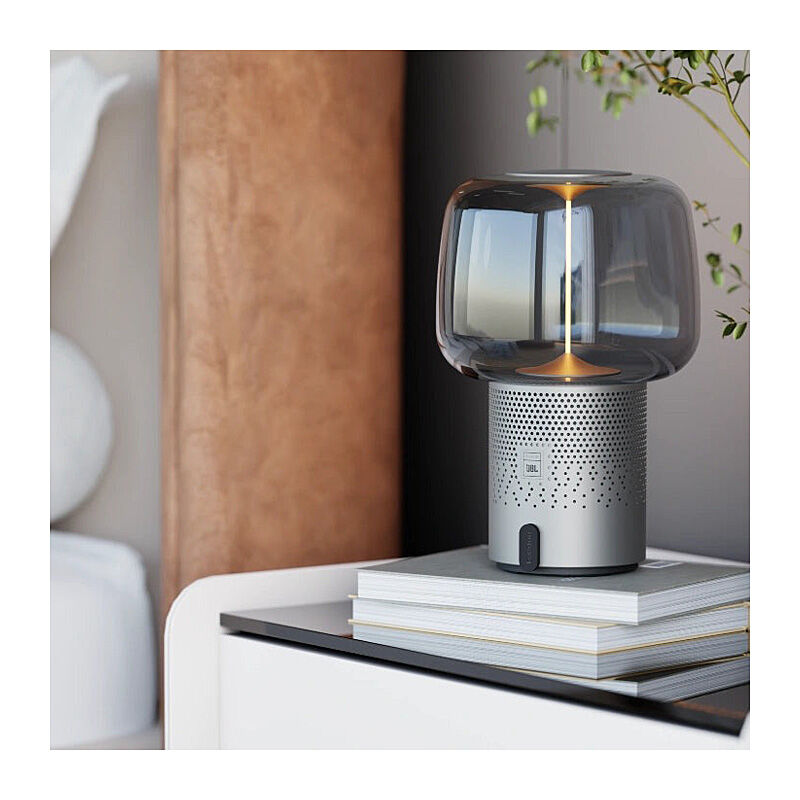Kooduu Serena Play Lamp/Bluetooth Speaker in Frosted Silver