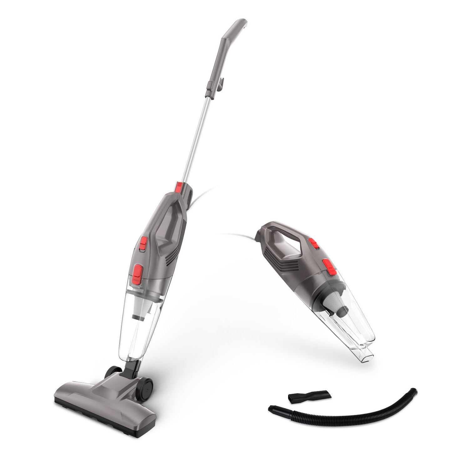 Lenoxx 450W Lightweight Bagless Corded Stick Vacuum Cleaner (Grey)
