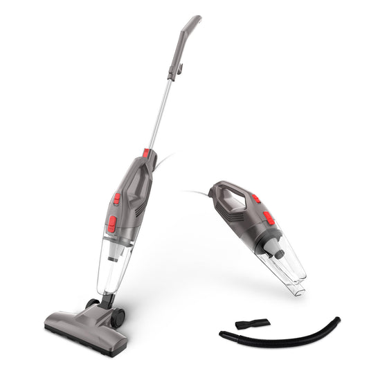 Lenoxx 450W Lightweight Bagless Corded Stick Vacuum Cleaner (Grey)