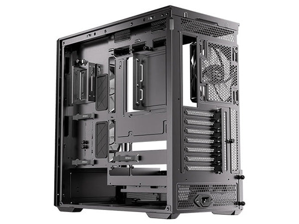 Antec FLUX REAR Wood Trim Tempered Glass ATX Mid-Tower Case