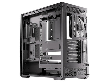 Antec FLUX REAR Wood Trim Tempered Glass ATX Mid-Tower Case