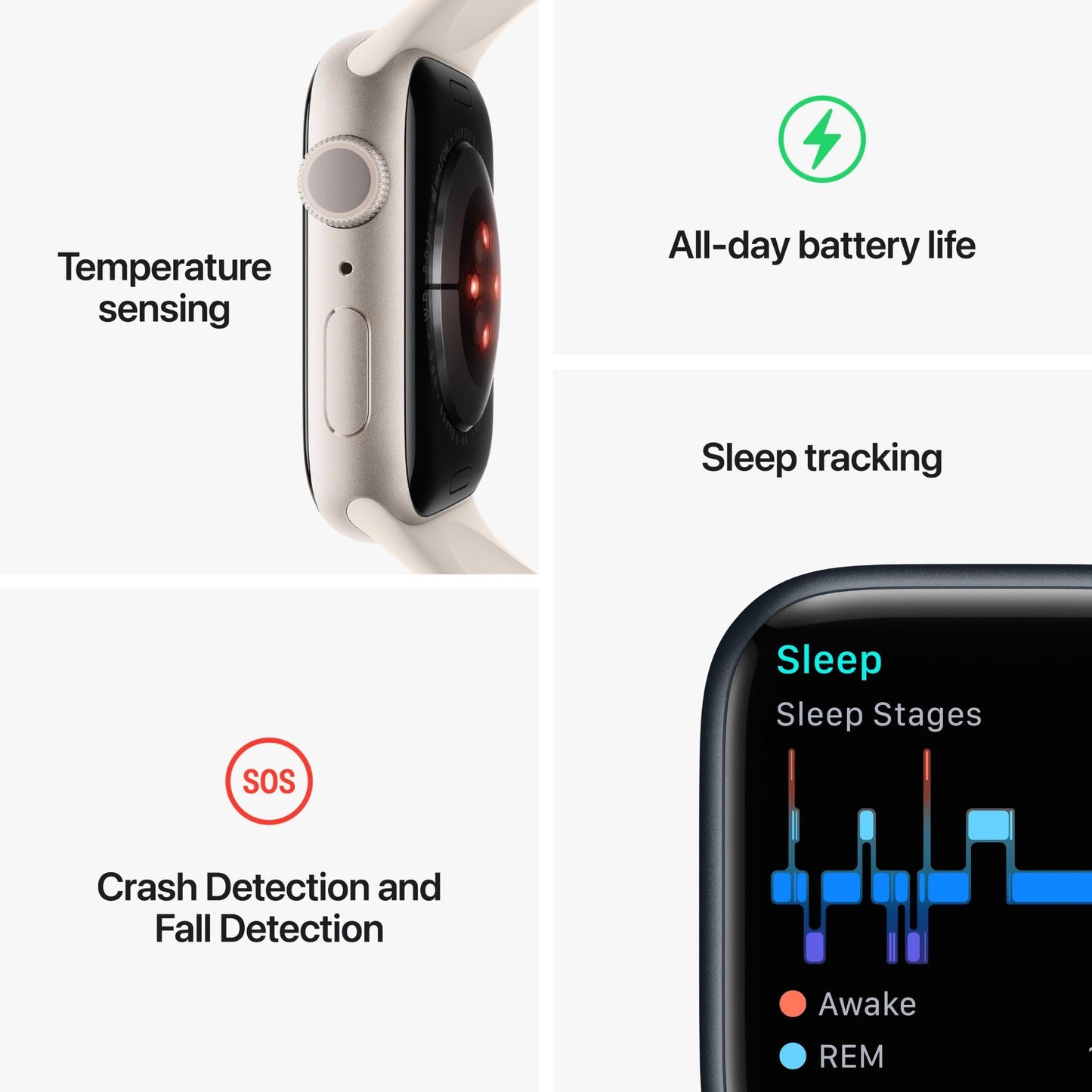 Apple Watch Series 8 41mm Silver Aluminium Case GPS