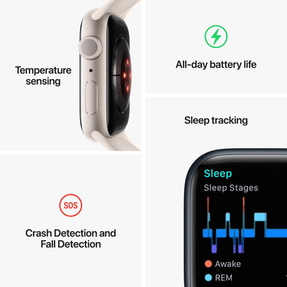 Apple Watch Series 8 41mm Silver Aluminium Case GPS