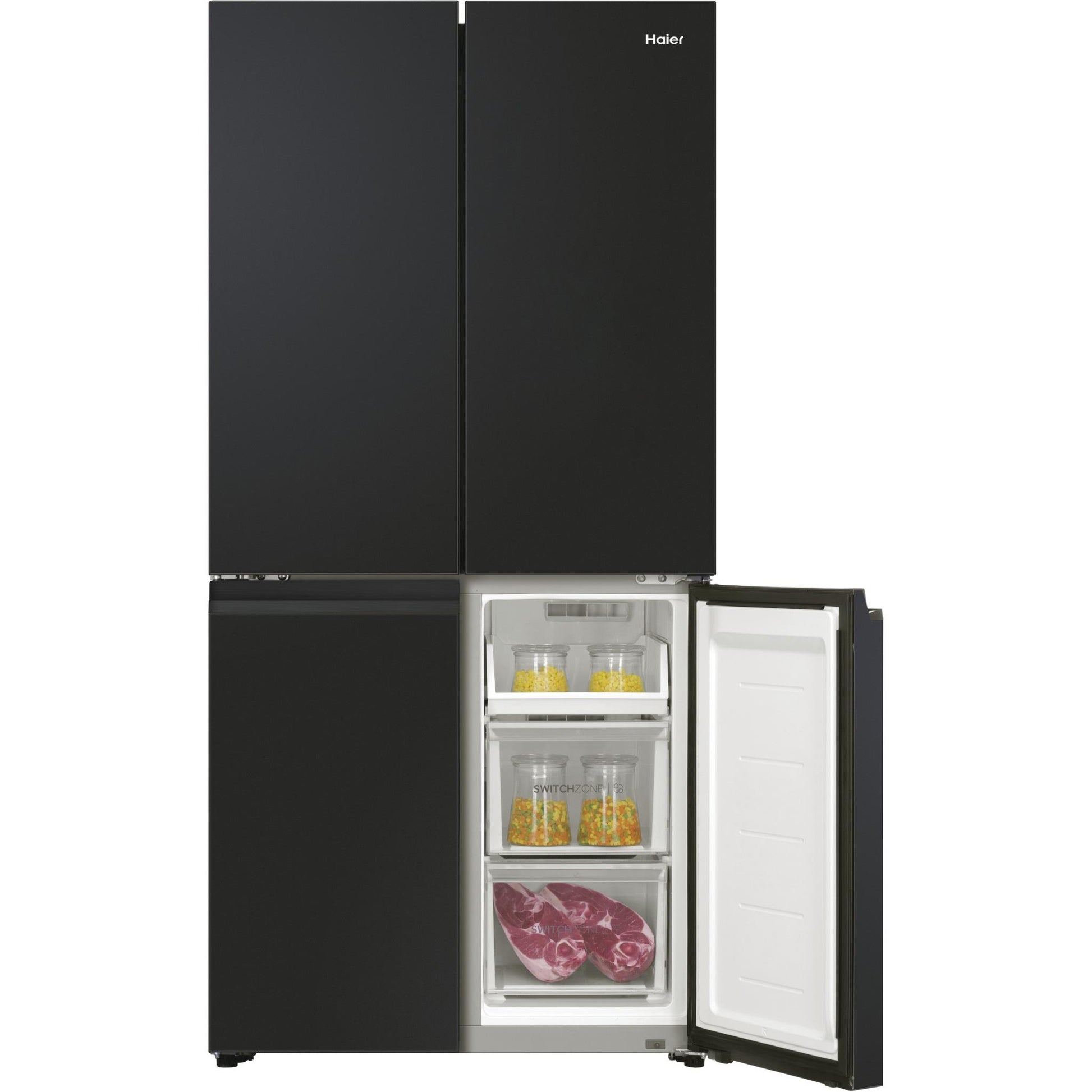 Haier HRF530YC 463L Quad Door Fridge (Black)
