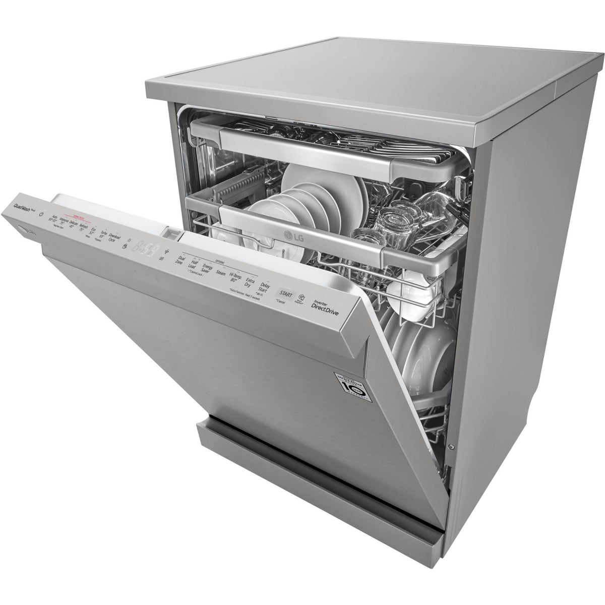 LG XD3A25PS 15-Place Setting Freestanding Dishwasher (Platinum Steel)