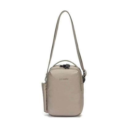 Pacsafe V Tour Anti-Theft RFID Blocking Tablet Fit Crossbody Bag Beige