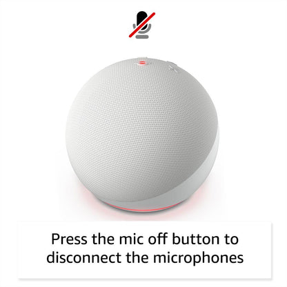 Amazon Echo Dot  Smart Speaker & Alexa 5th Gen (Glacier White)