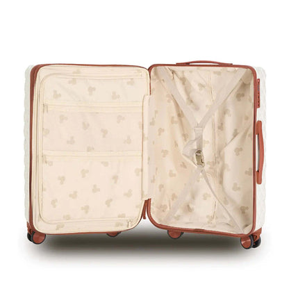 Disney Mickey 66 cm 4-Wheel Spinner Suitcase - Ivory / Tan