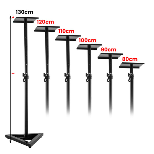 Karrera Adjustable Floor Speaker Stand (Black)