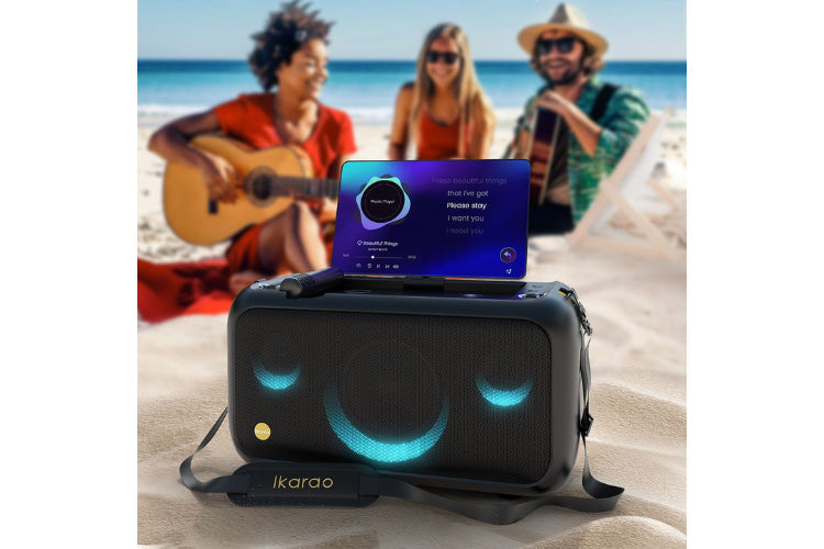 Ikarao Break X1 Portable 800W Karaoke Machine with 13.3" Display