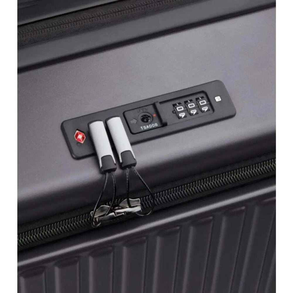 Delsey Securtime Zip 66 cm Top Opening 4-Wheel Expandable Suitcase - Anthracite