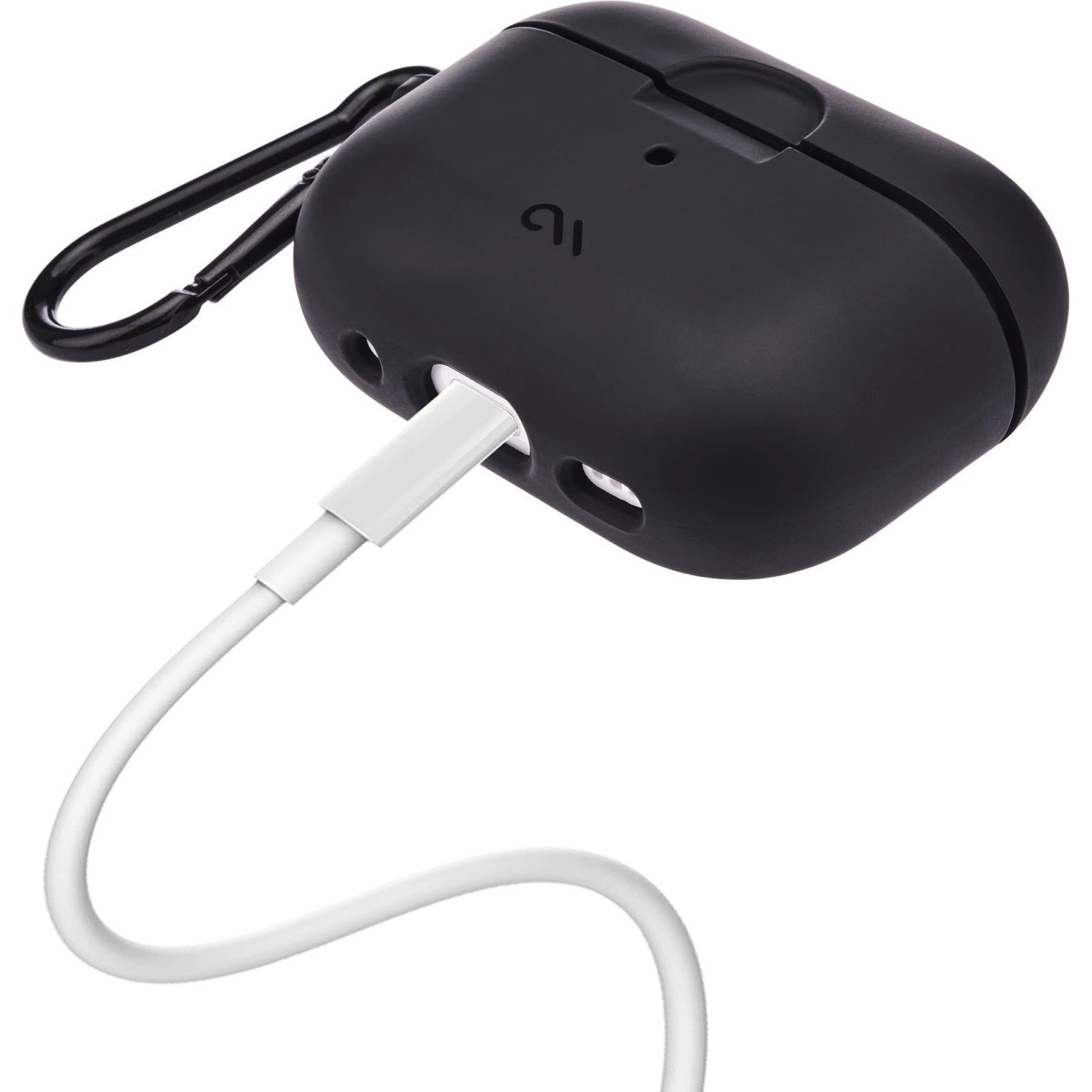 Case-Mate Tough Case with Carabiner Clip for AirPods Pro 1st/2nd Gen (Black)