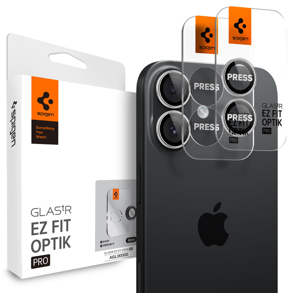 Spigen Apple iPhone 17 GLAS.tR EZ Fit Optik Pro 2PCS Camera Lens Protector - Silver