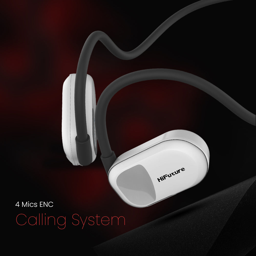HiFuture FutureMate Open Ear Air Conduction Headphones ENC (Grey/White)