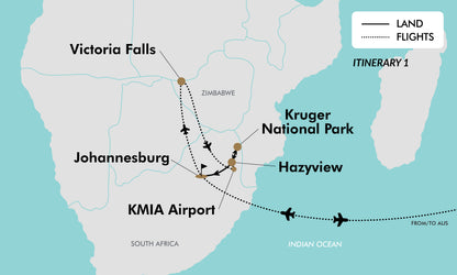 Itinerary 1 map