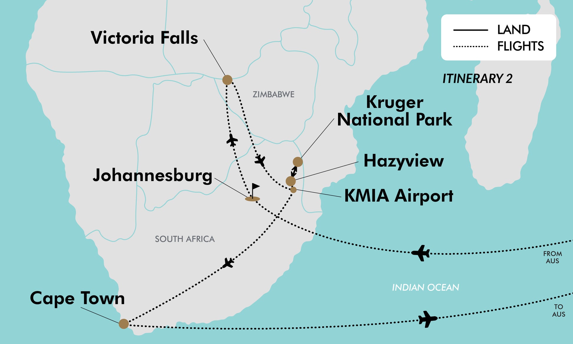 Itinerary 2 map