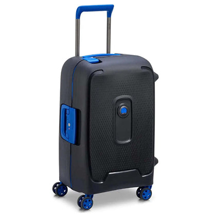 Delsey Moncey 55 cm 4 Wheel Carry-on Suitcase - Black / Blue