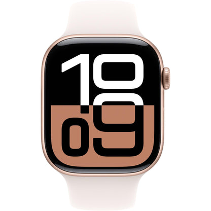Apple Watch Series 10 46mm Rose Gold Aluminium Case GPS Sport Band (S/M) [Light Blush]