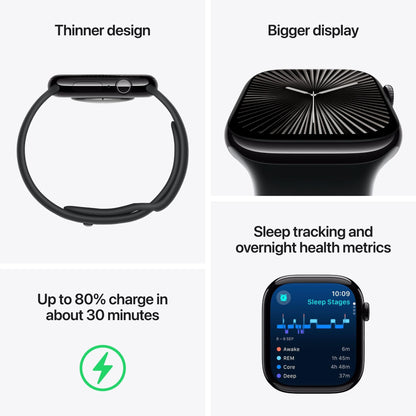 Apple Watch Series 10 46mm Rose Gold Aluminium Case GPS Sport Band (S/M) [Light Blush]