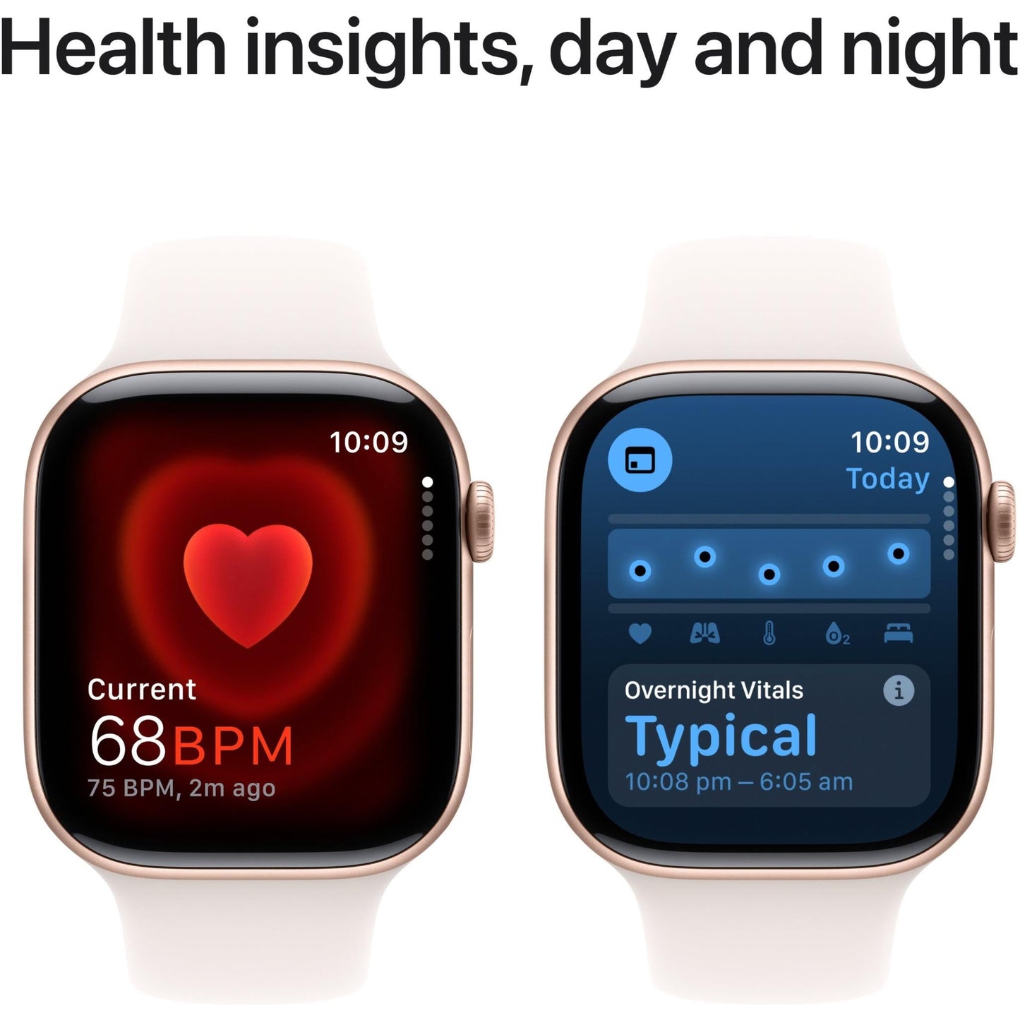 Apple Watch Series 10 46mm Rose Gold Aluminium Case GPS Sport Band (S/M) [Light Blush]