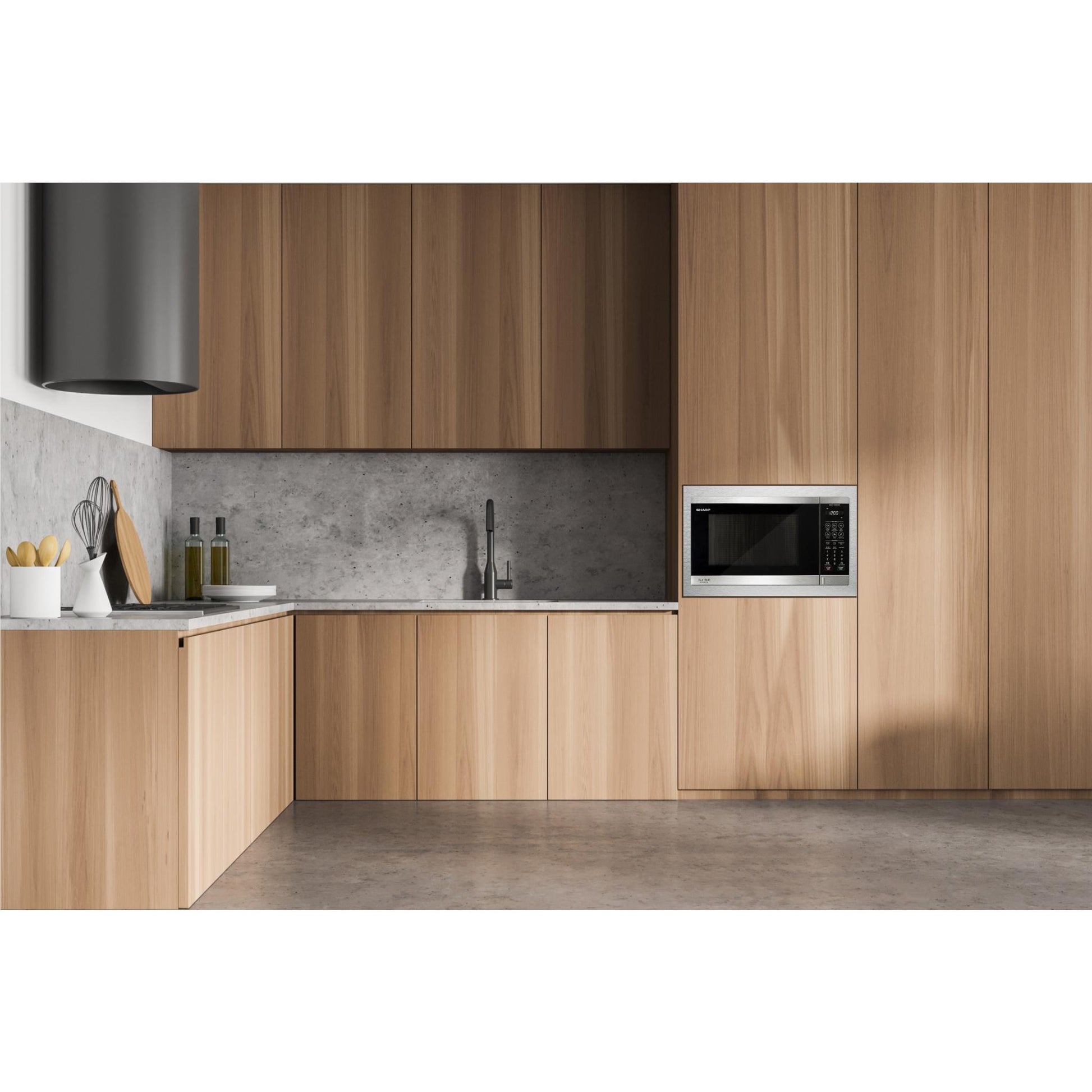 Sharp SM327FHS 32L 1200W Flatbed Microwave (Stainless Steel)