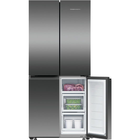 Fisher & Paykel RF500QNB1 498L Quad Door Fridge (Black Stainless Steel)
